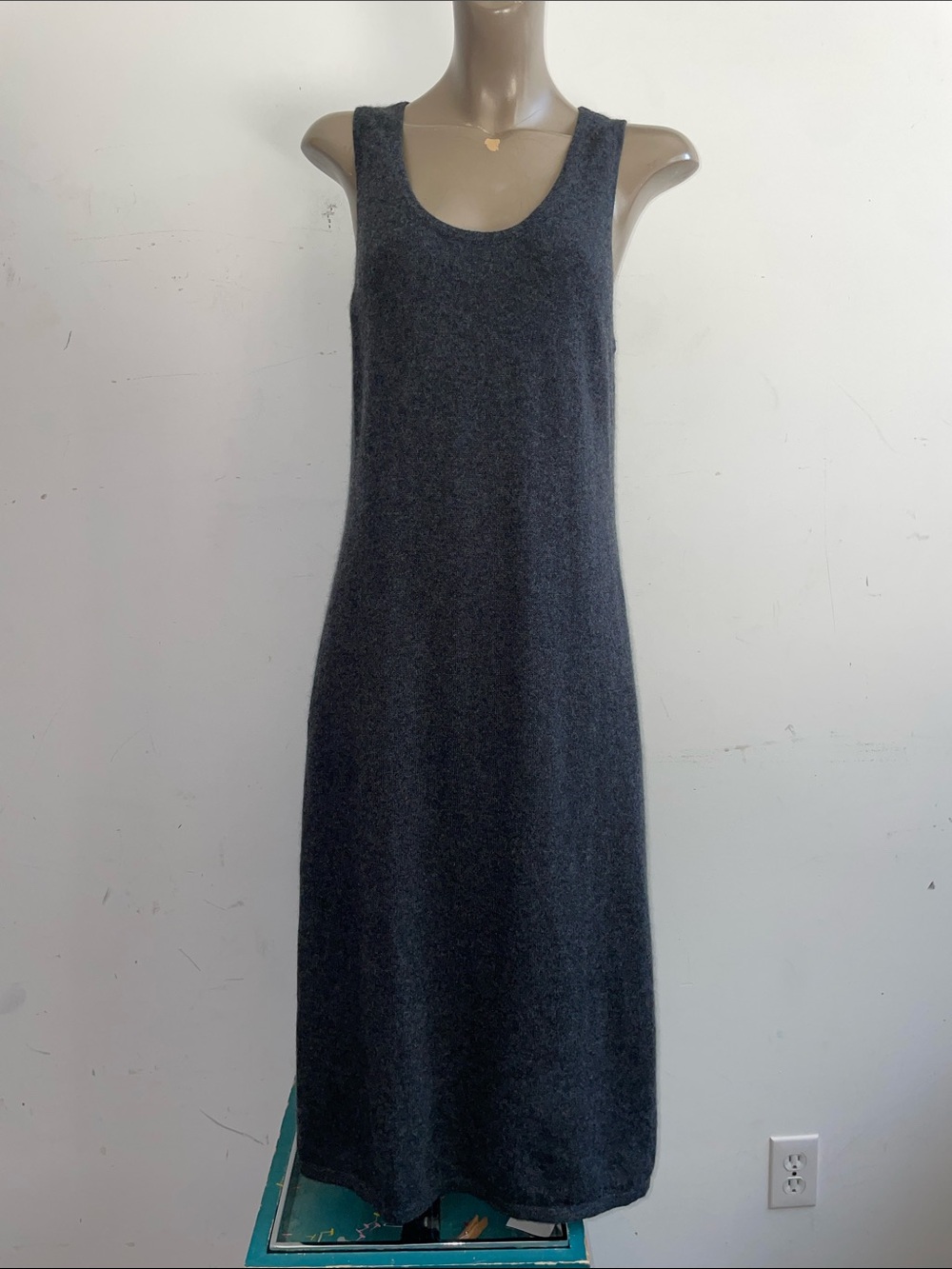 TAHARI cashmere tank dress